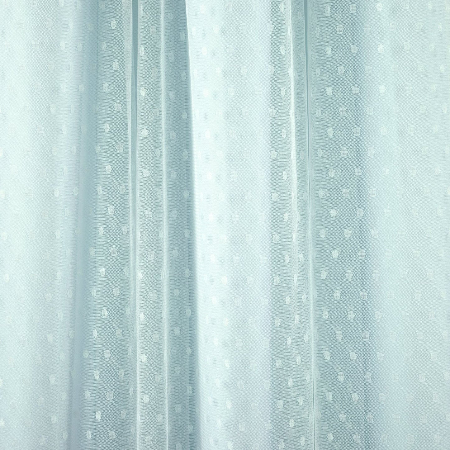 Cottage Polka Dot Sheer Window Curtain Panel Set