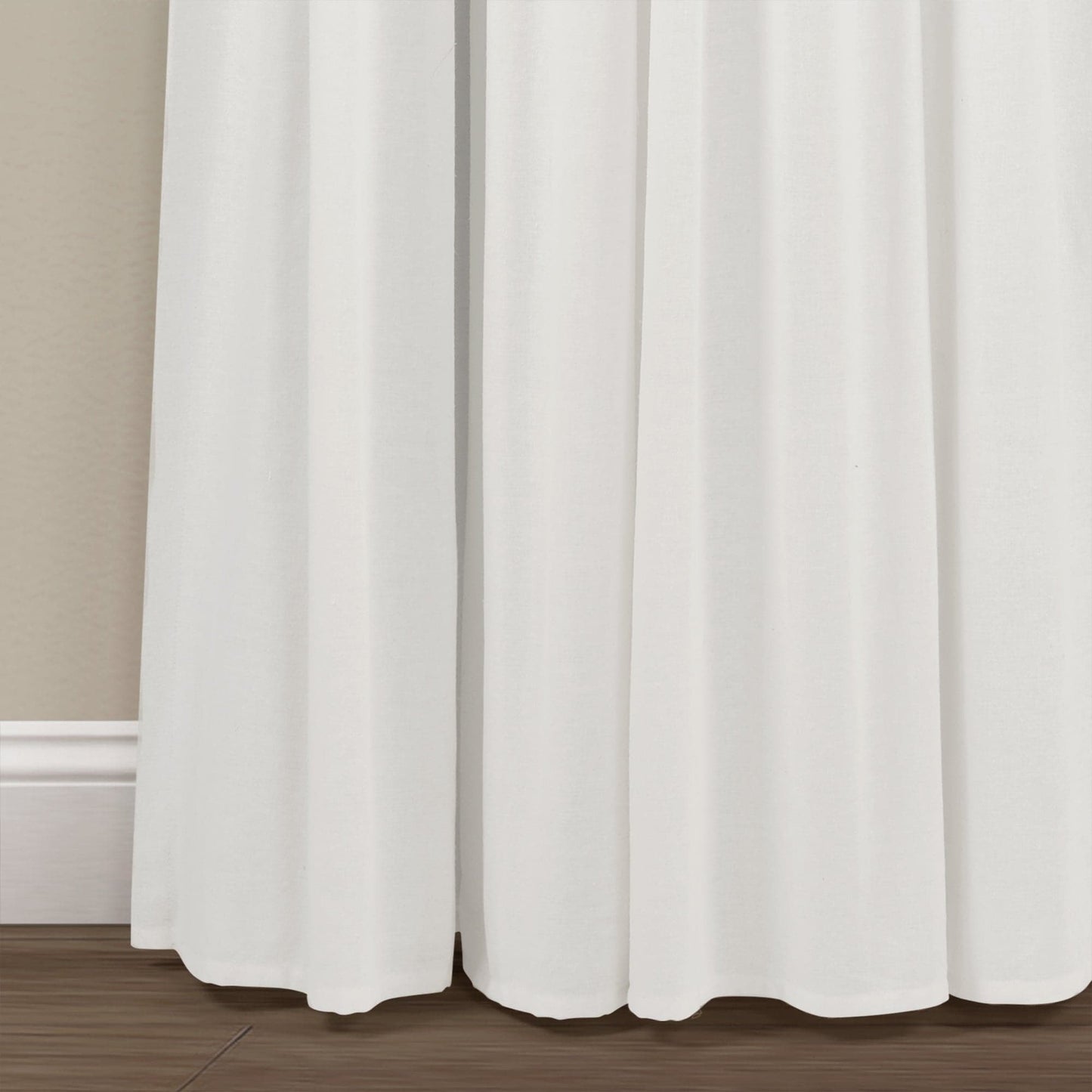 Linen Button Lined 100% Blackout Window Curtain Panel