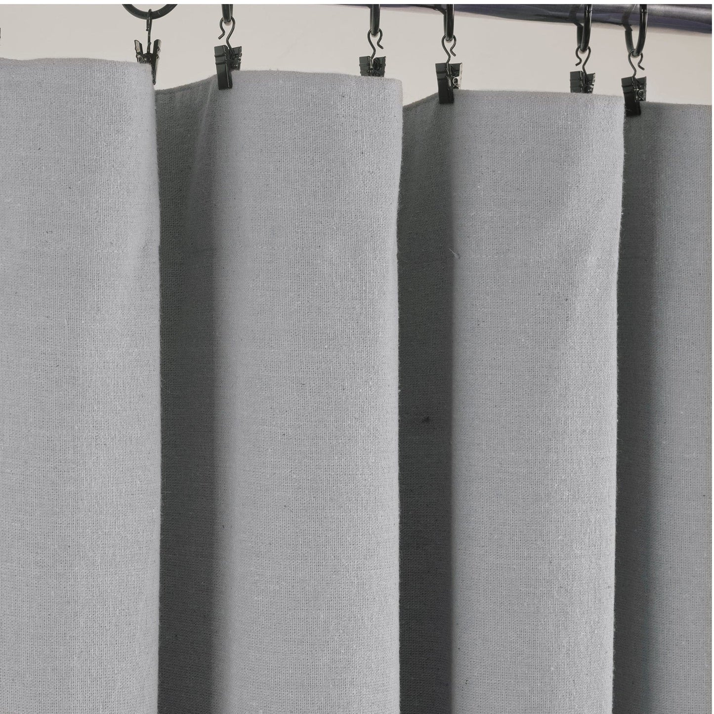 Linen Button Lined 100% Blackout Window Curtain Panel