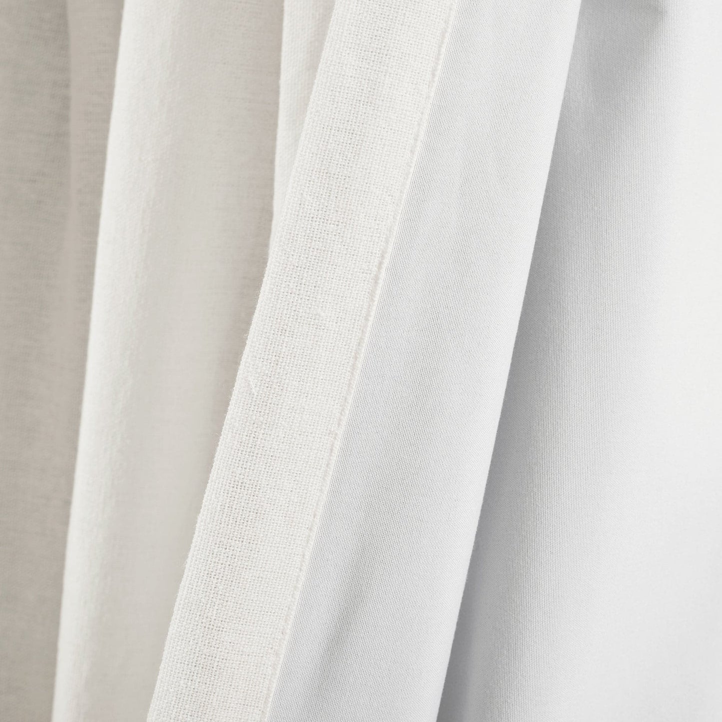 Linen Button Lined 100% Blackout Window Curtain Panel