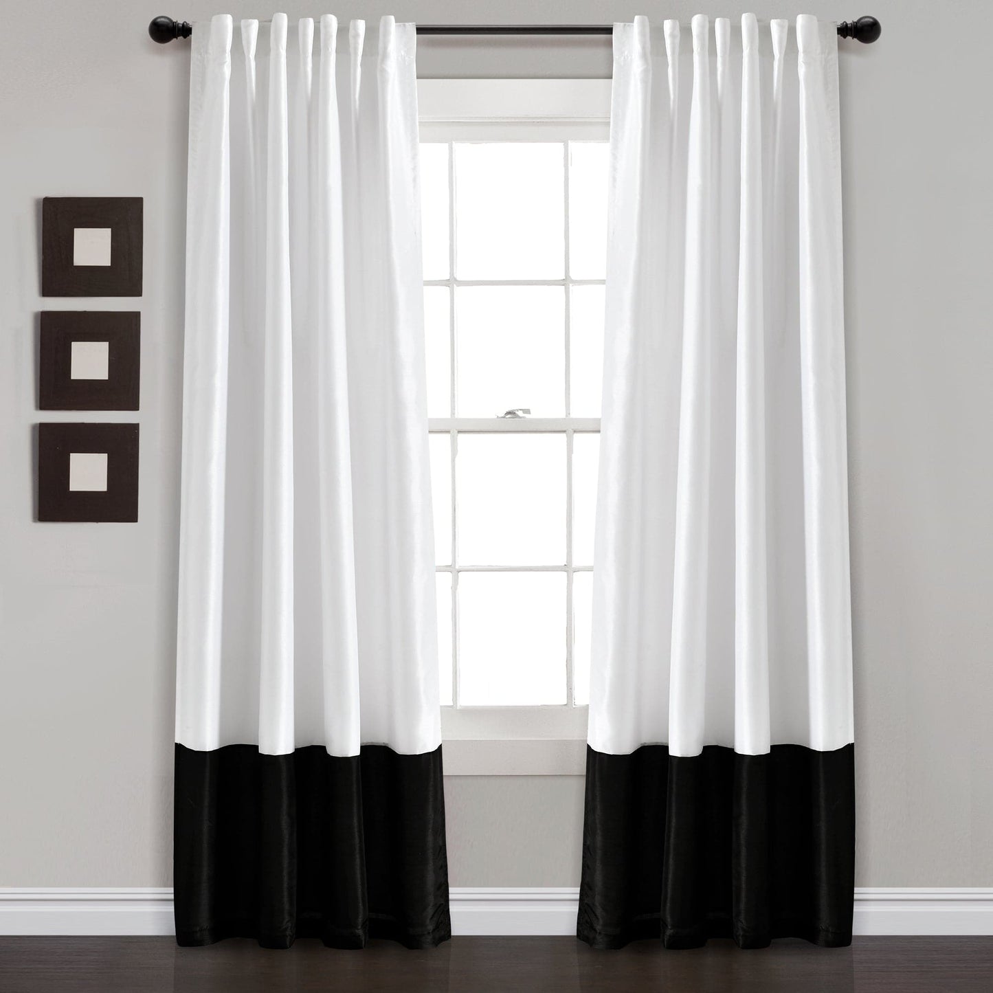 Prima Back Tab Rod Pocket Window Curtain Panel Set