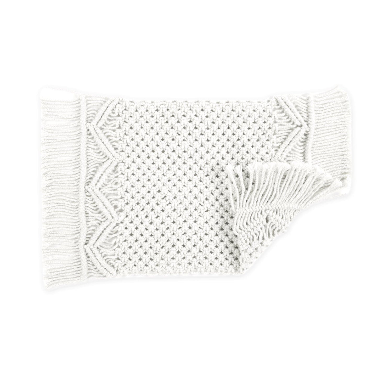 Boho Macrame Indoor/Outdoor Placemat 2-Pack Set