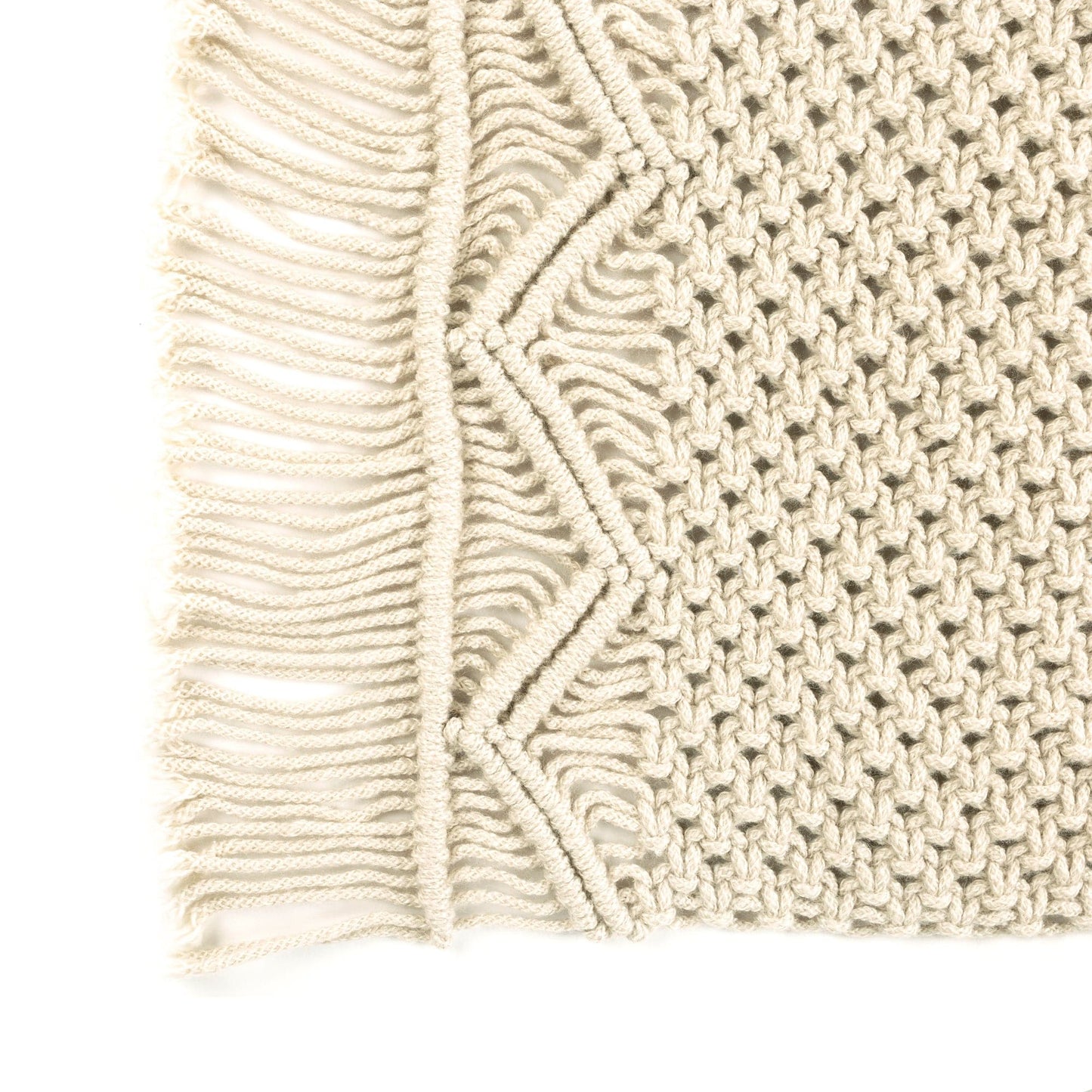 Boho Macrame Indoor/Outdoor Placemat 2-Pack Set