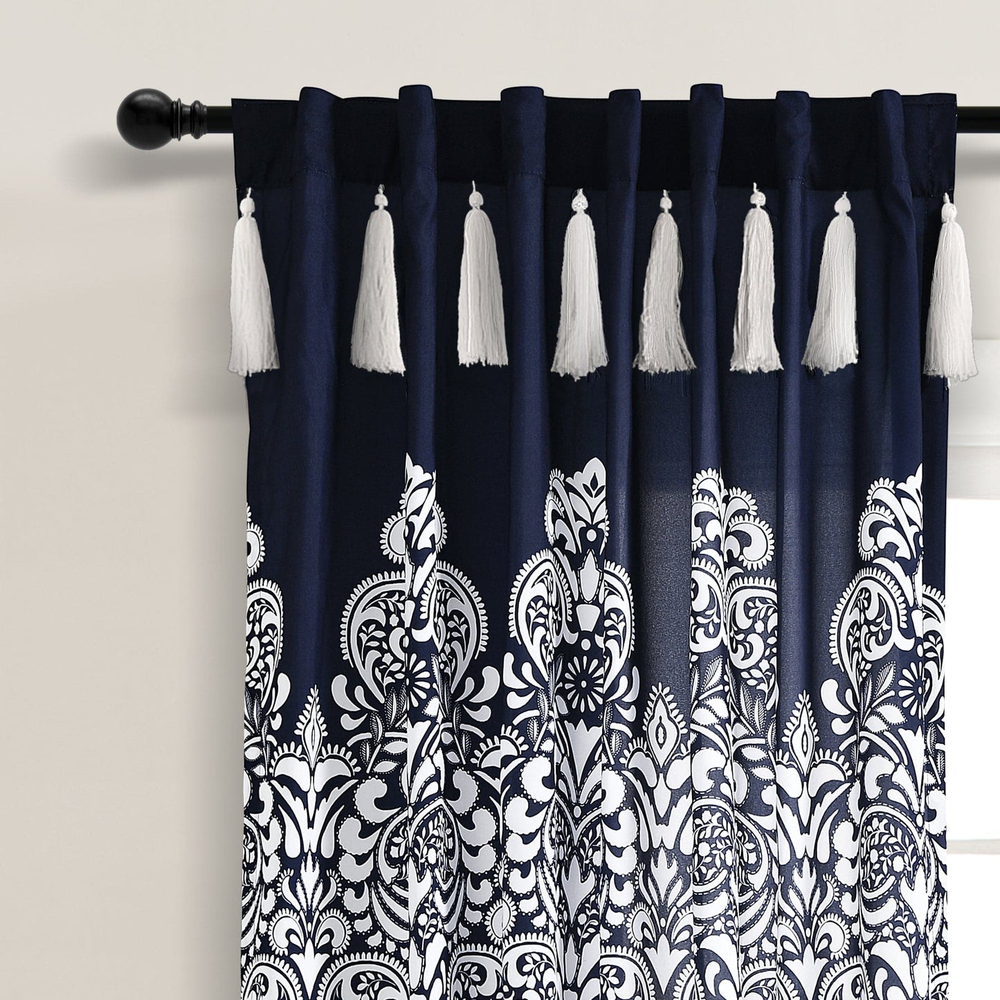 Boho Medallion Window Curtain Panel Set