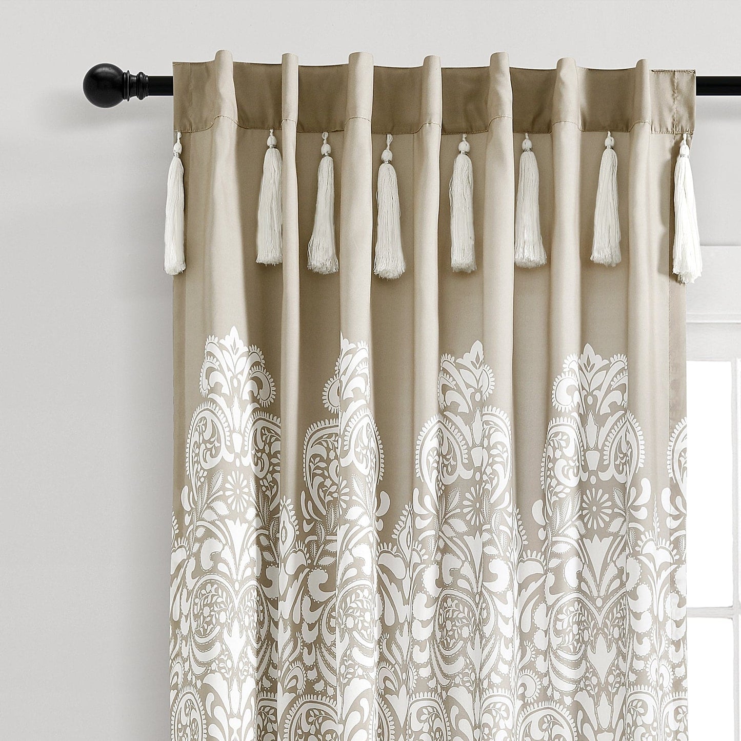 Boho Medallion Window Curtain Panel Set