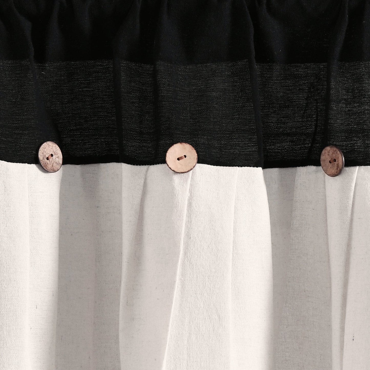 Linen Button Valance