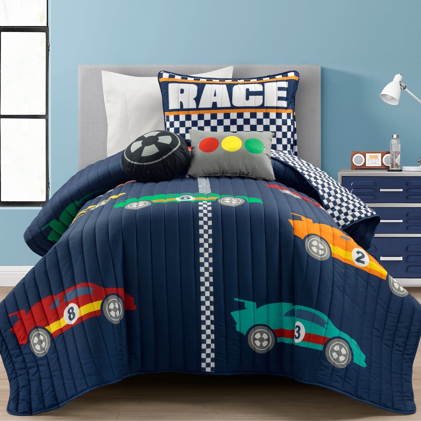 Racing Cars Quilt Set