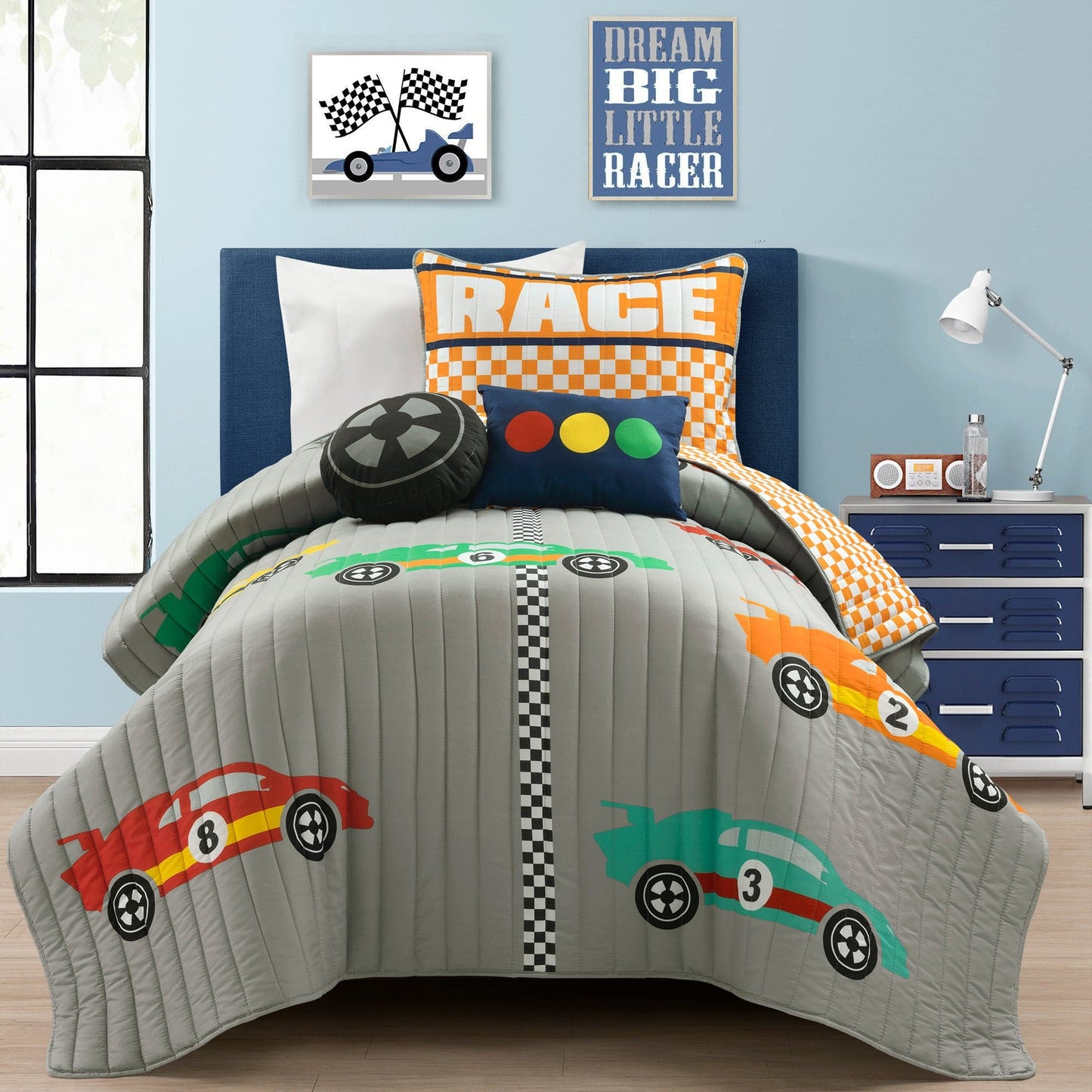 Racing Cars Quilt Set