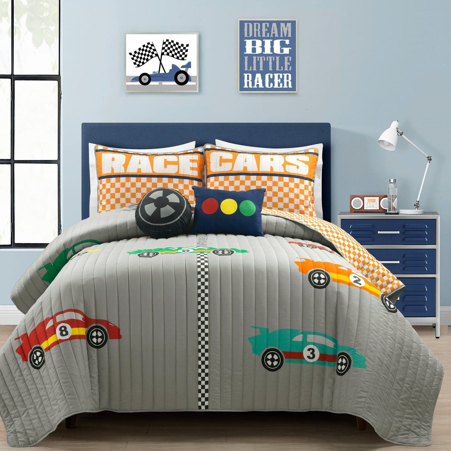 Racing Cars Quilt Set