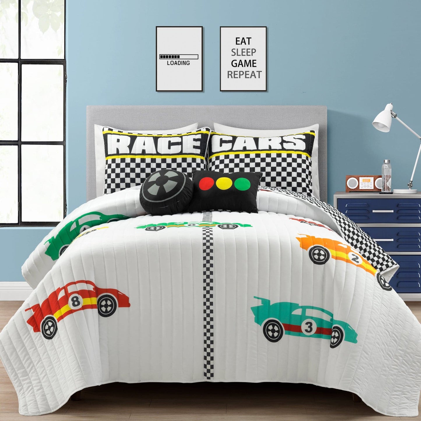 Racing Cars Quilt Set