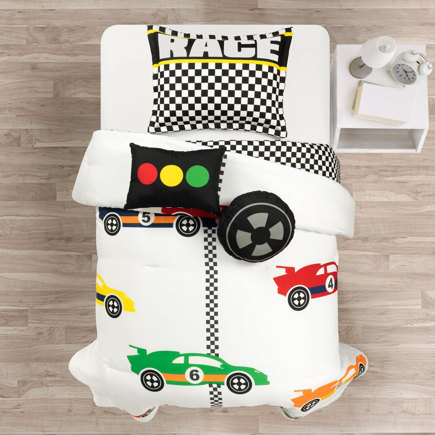 Racing Cars Reversible Comforter Set