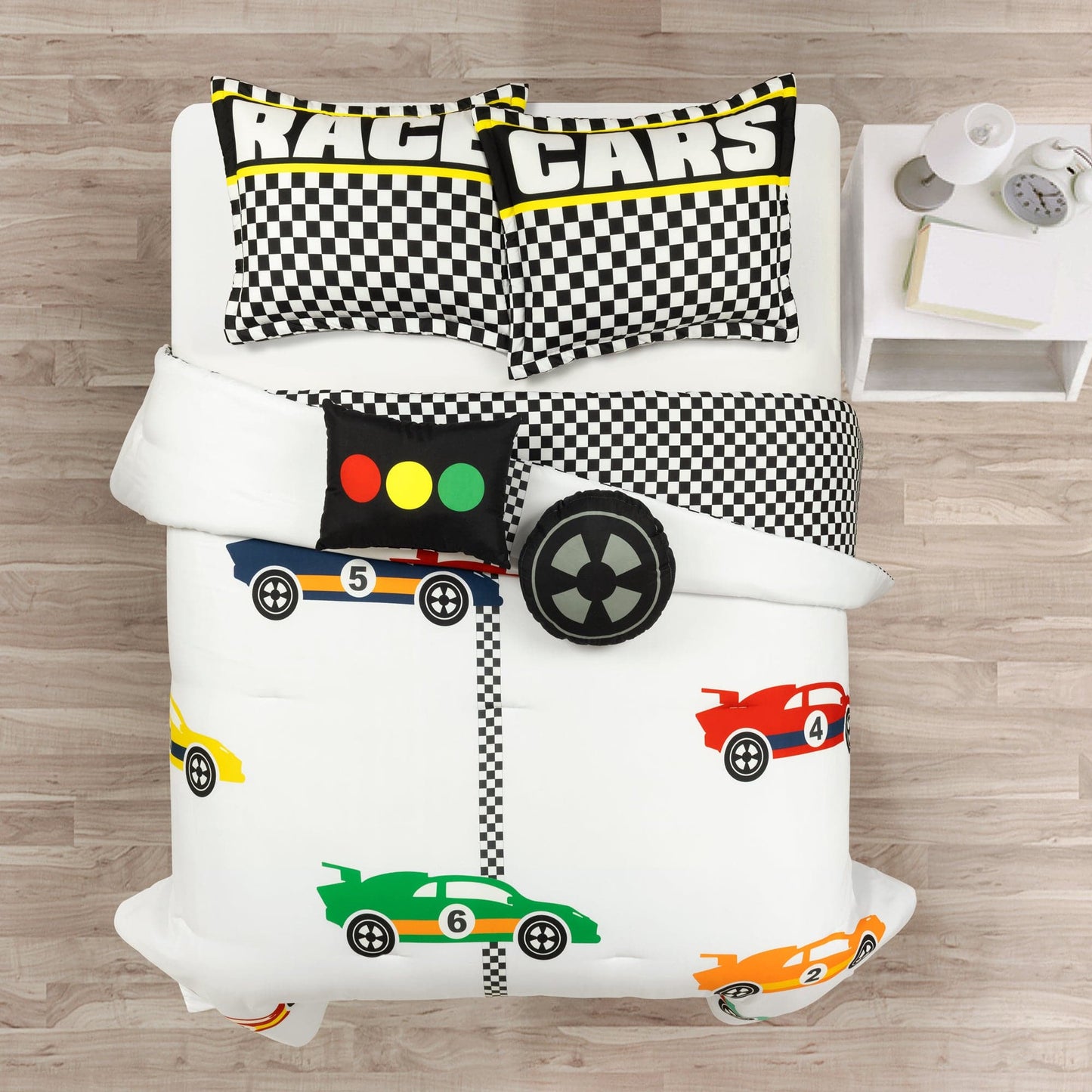 Racing Cars Reversible Comforter Set