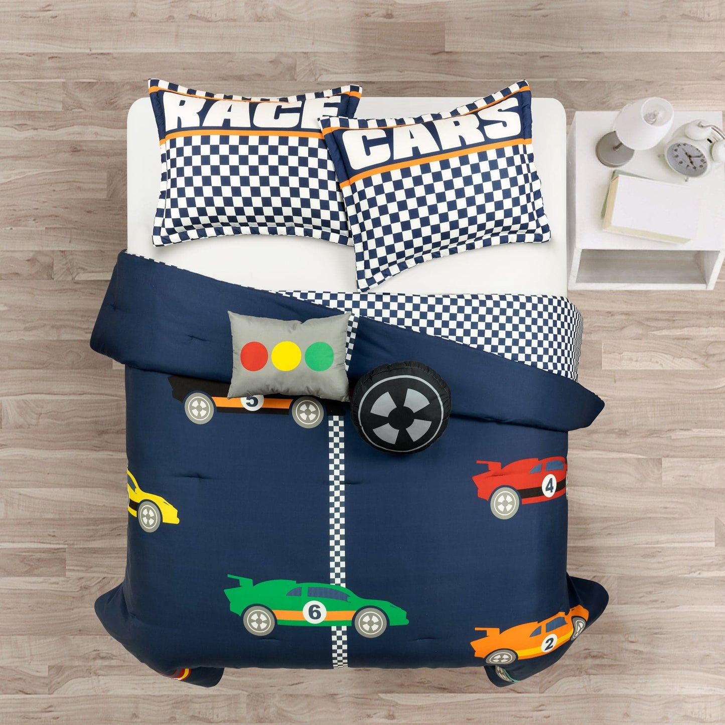 Racing Cars Reversible Comforter Set