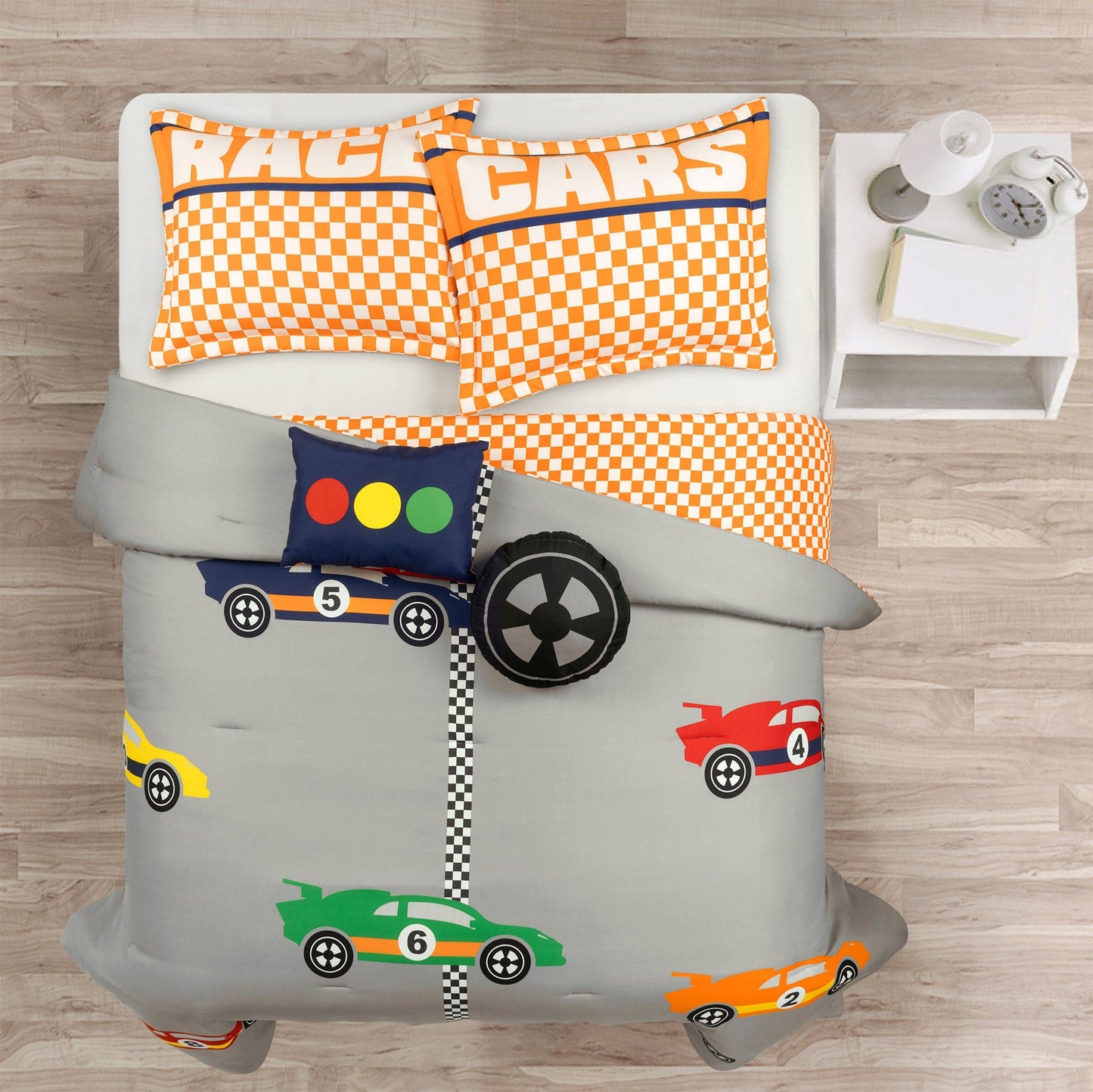 Racing Cars Reversible Comforter Set