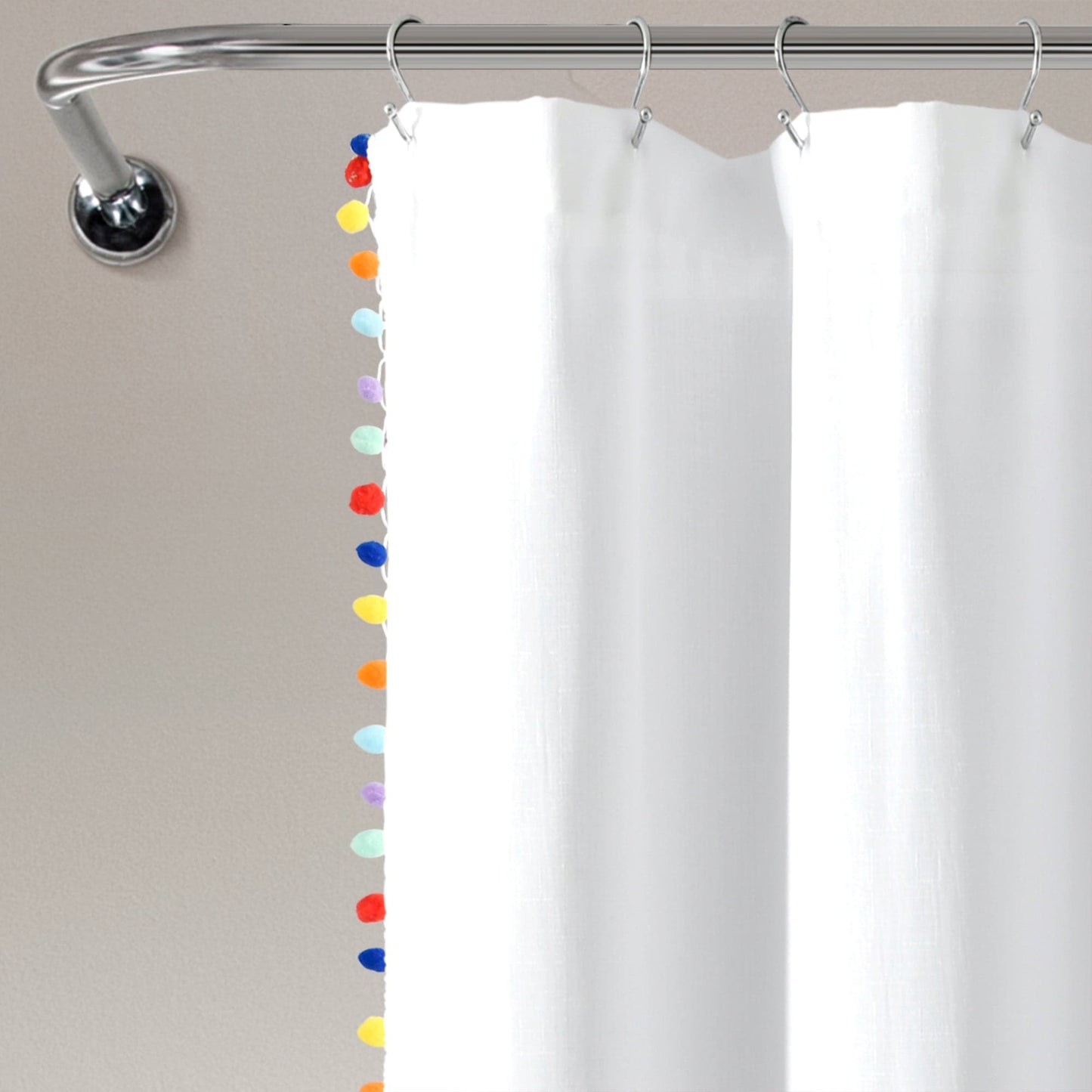 Pom Pom Shower Curtain