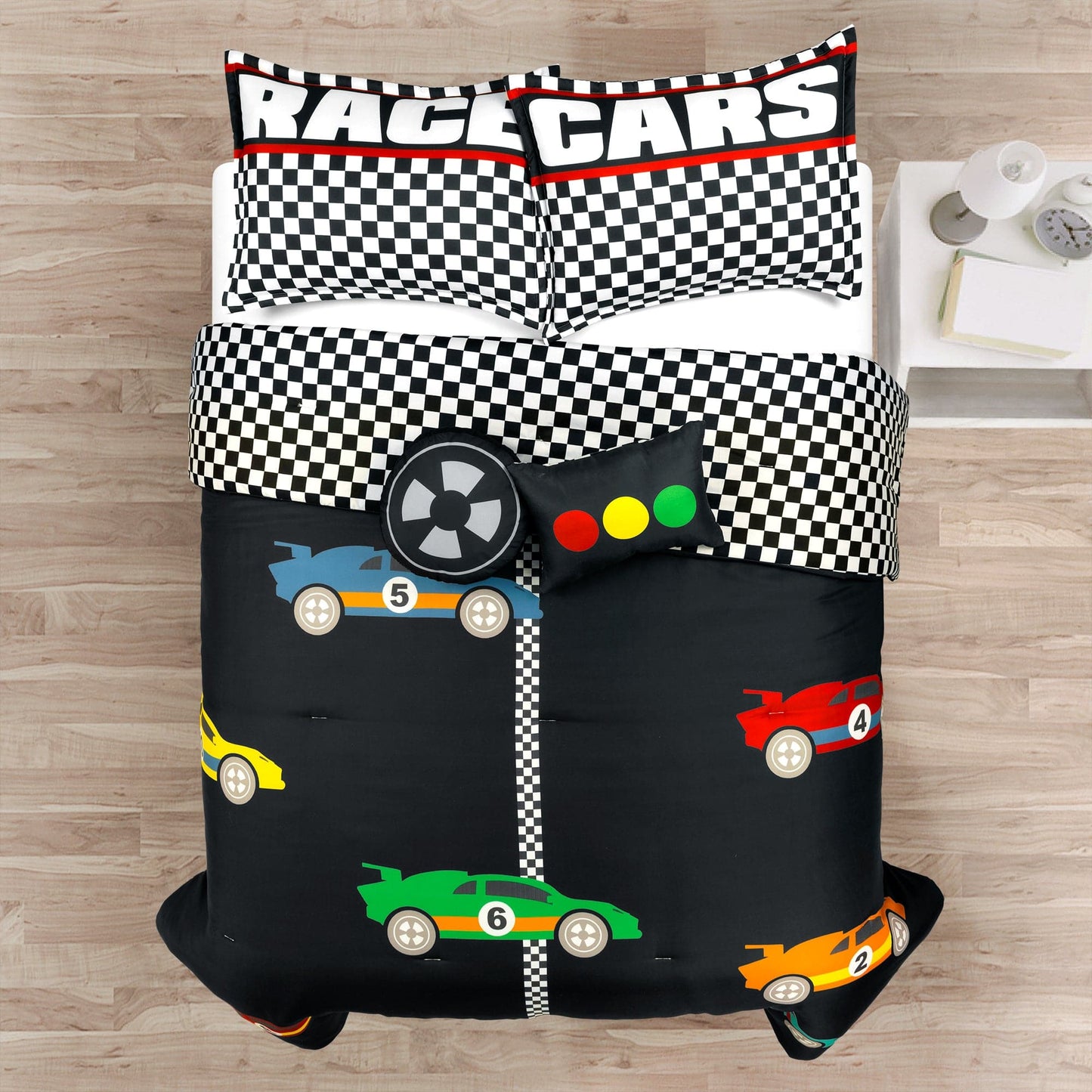 Racing Cars Reversible Comforter Set