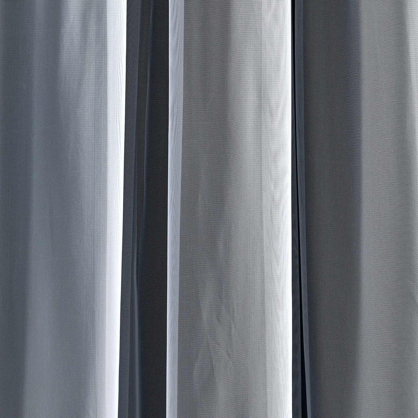 Grommet Sheer With Insulated Blackout Lining Curtain Panel Set