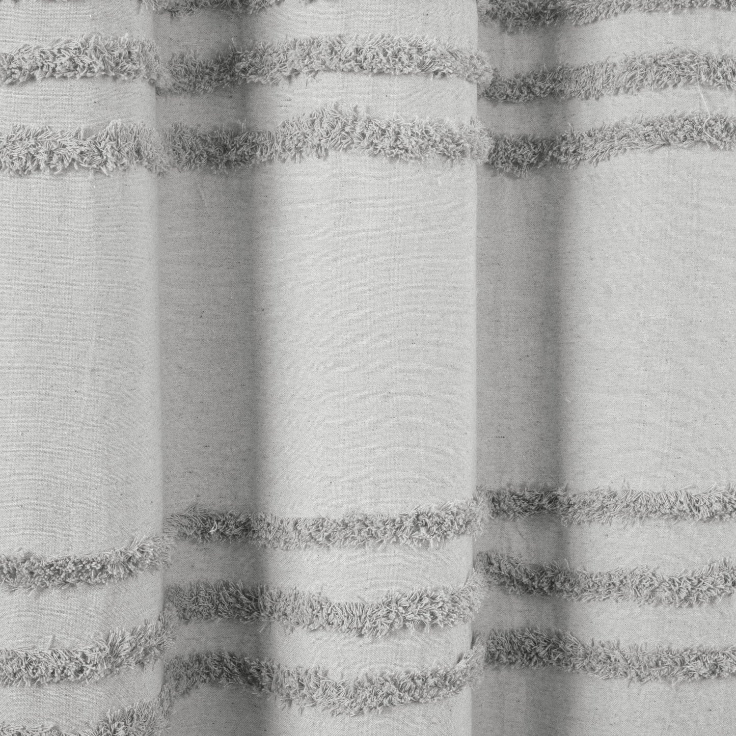 Boho Kendra Tufted Yarn Dyed Recycled Cotton Shower Curtain