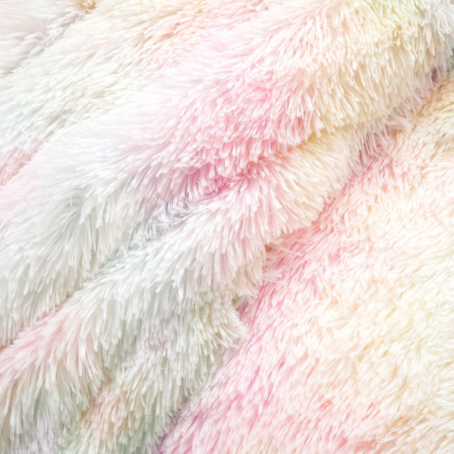 Emma Cozy Ultra Soft Rainbow Faux Fur Comforter Set