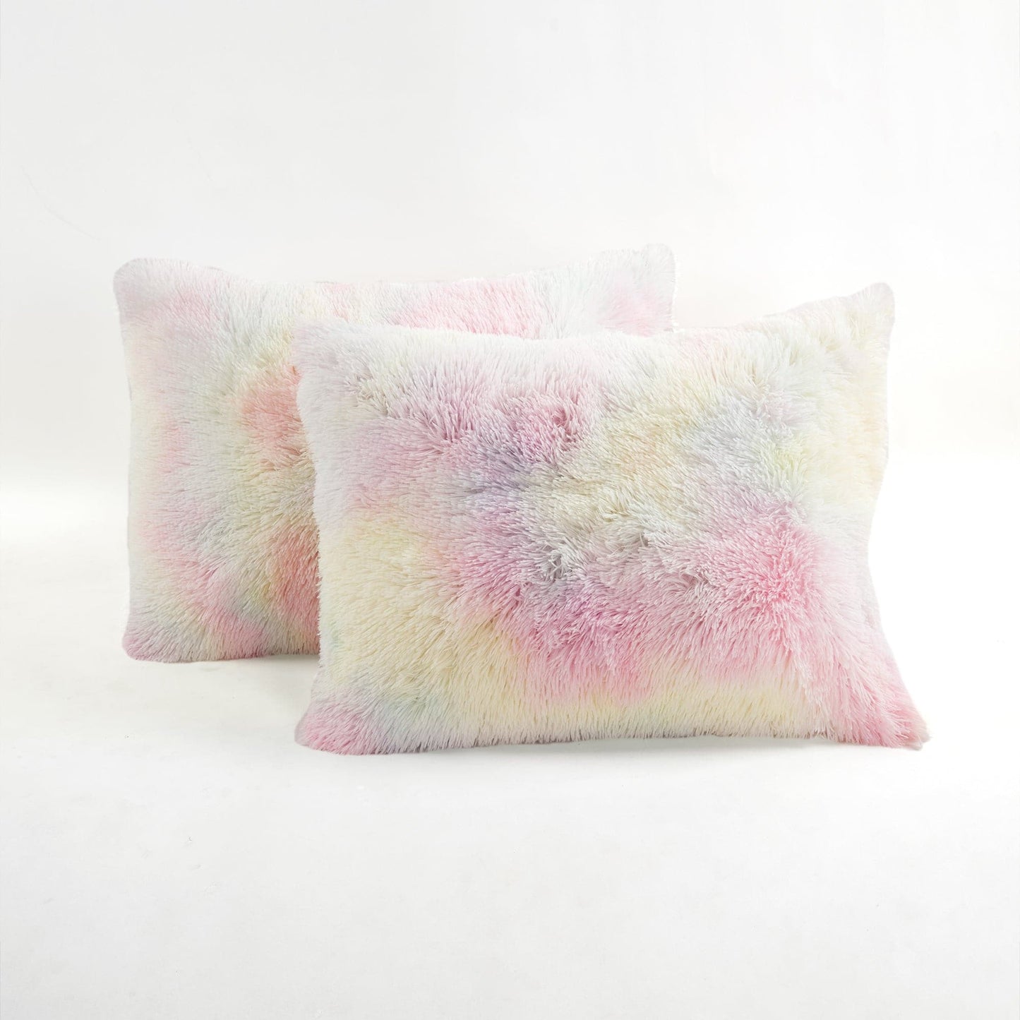 Emma Cozy Ultra Soft Rainbow Faux Fur Comforter Set