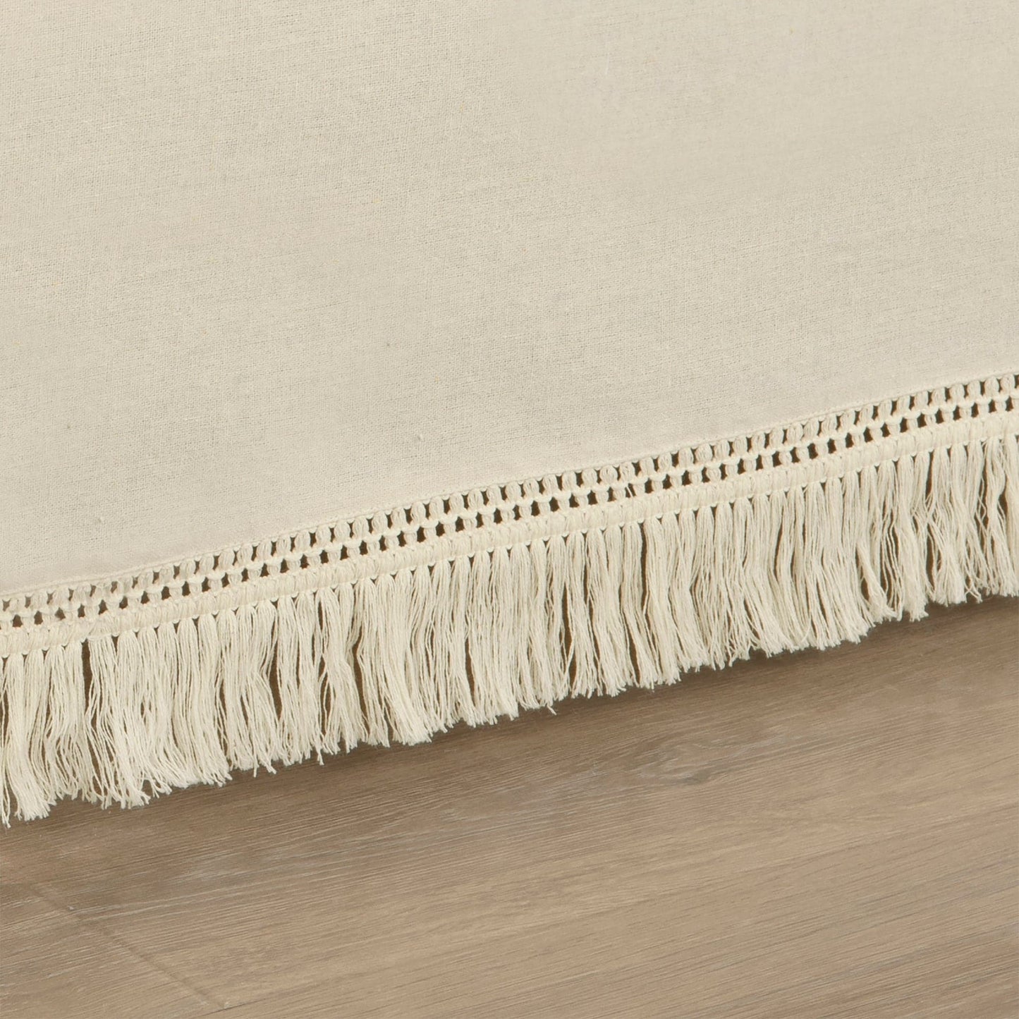 Boho Fringe 15-Inch Tailored Drop Easy Fit Bed Skirt