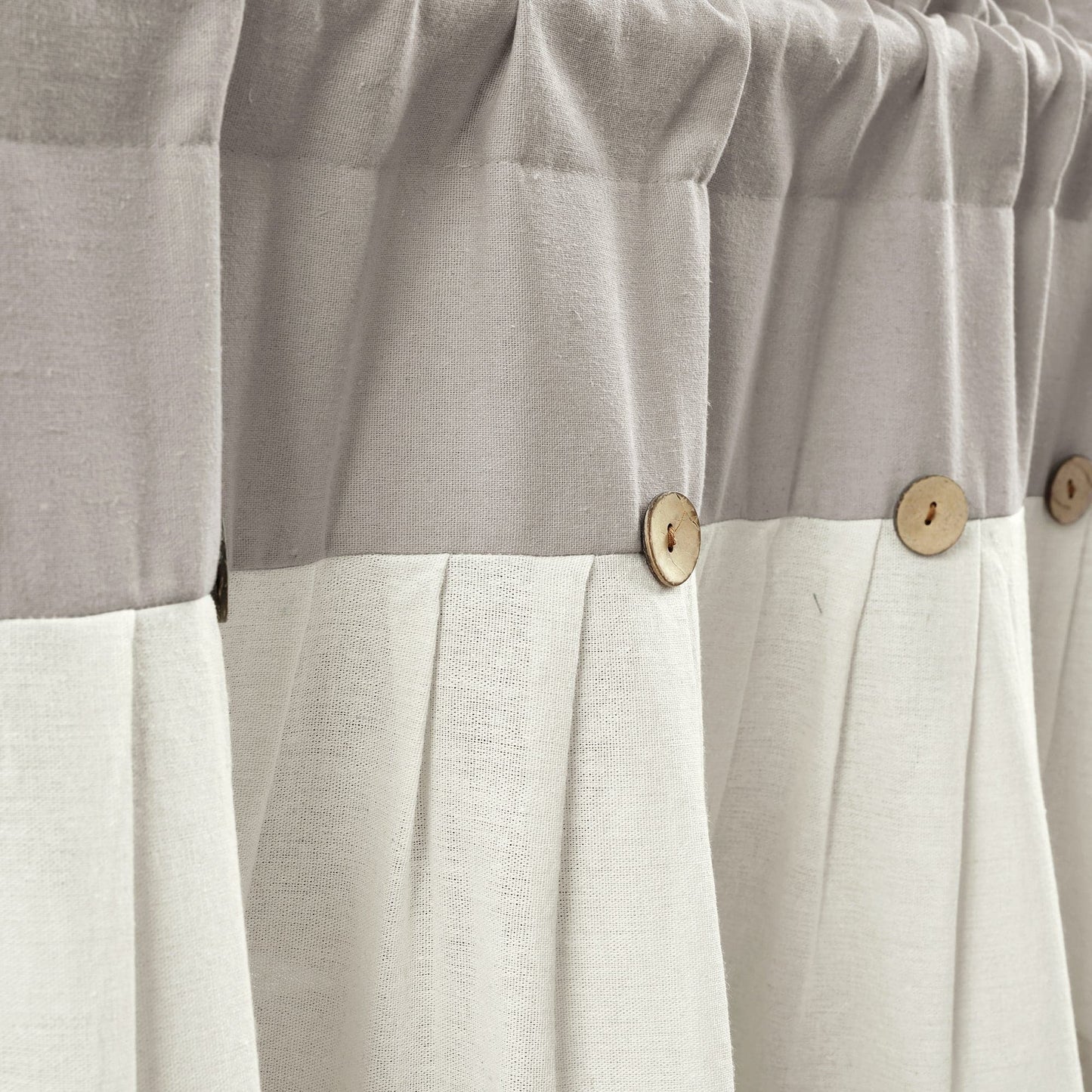 Linen Button Valance