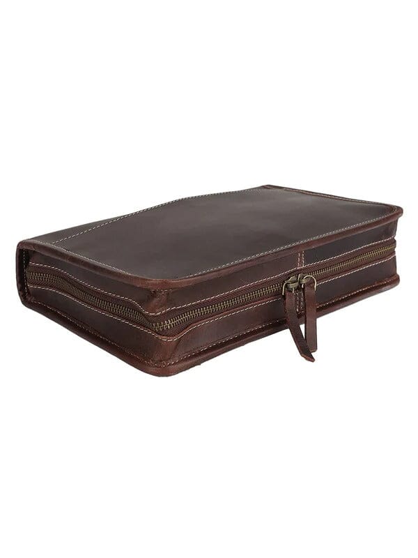 Classic Bible Leather Cover - Choco