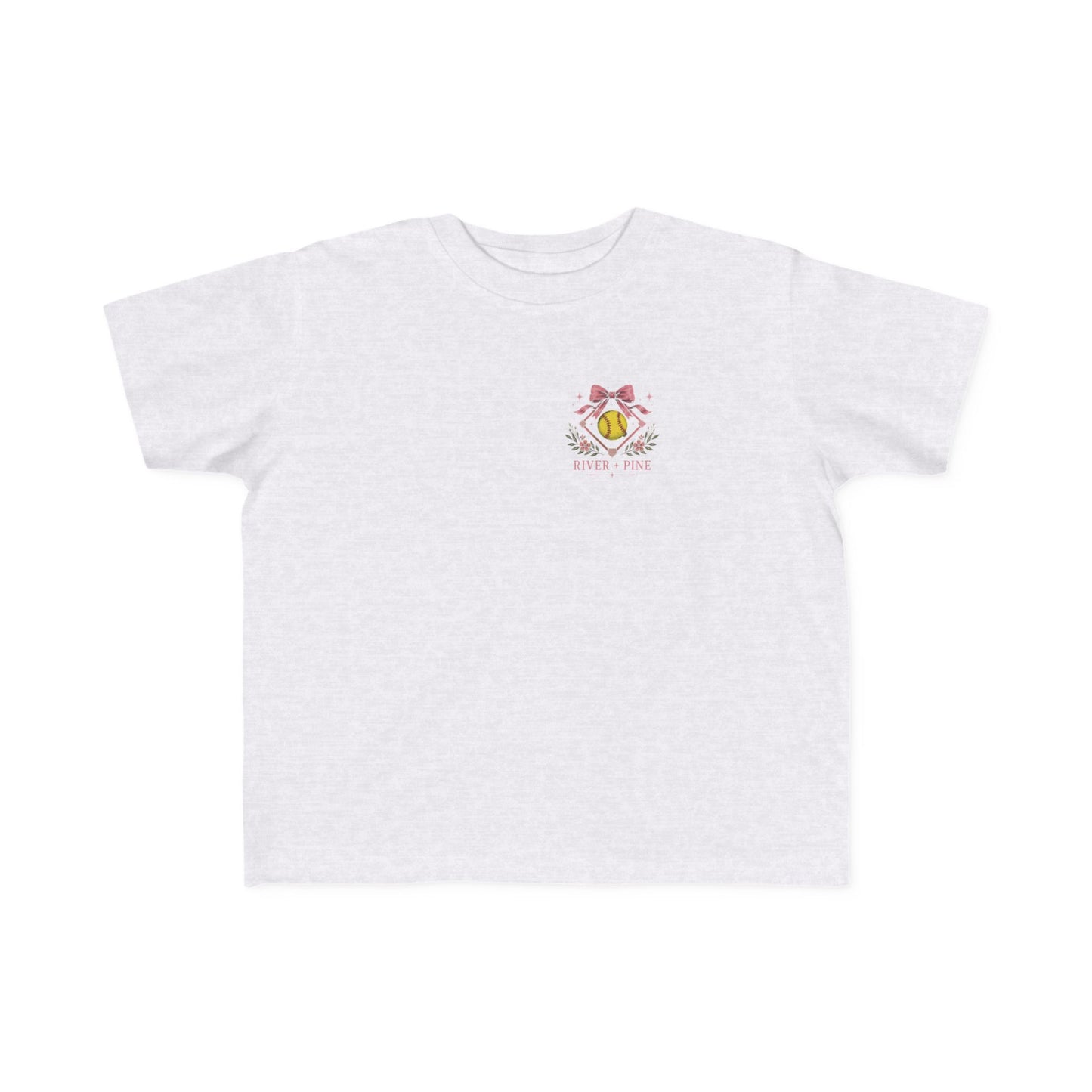 River + Pine - Any Day on the Diamond is a Good Day Girls Softball Toddler Tee