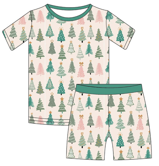 Oh Christmas Tree 2 pc Short Sleeve Lounge Set