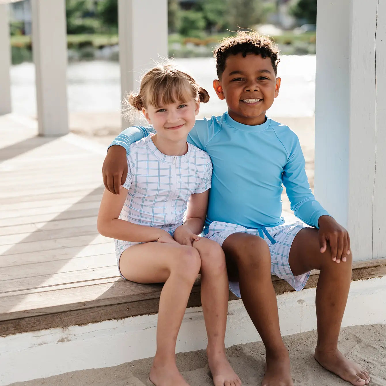 Zoey Swim in Blue Picnic | UPF 50