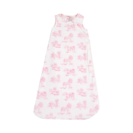 Sleep Bag - Farm Toile Pink