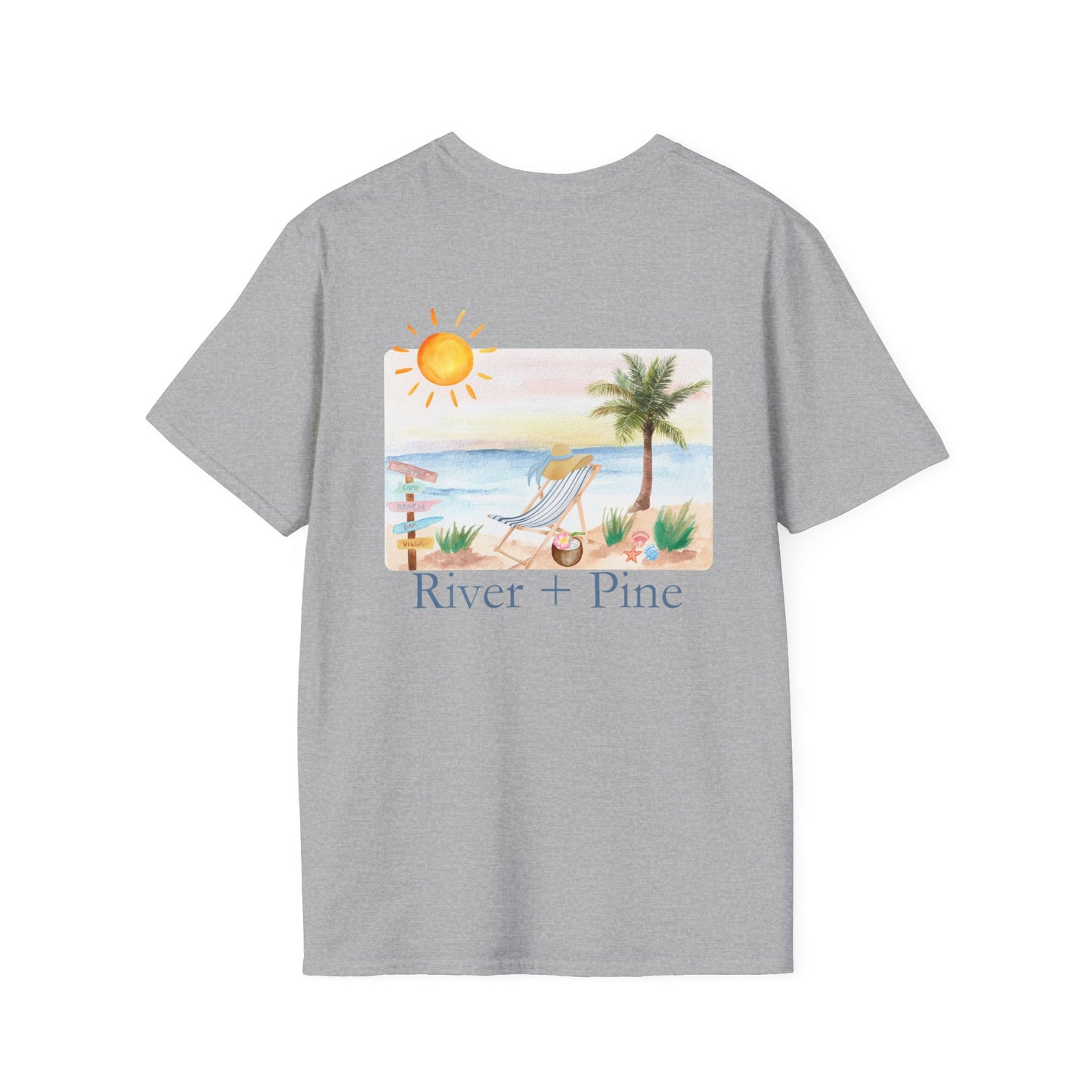 River + Pine - Relaxing Summer Vibes Water Color Beach Day