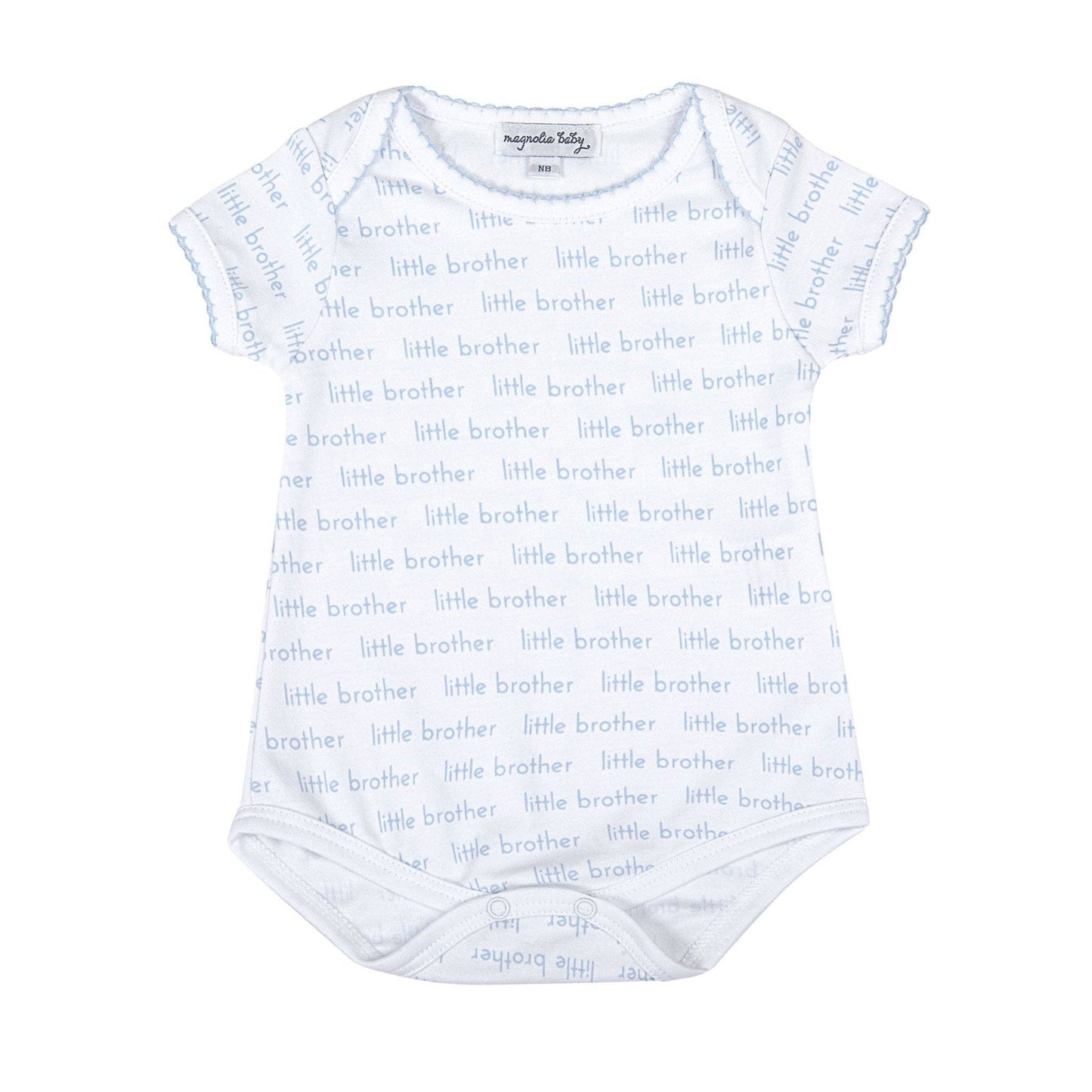 Magnolia Baby - Little Brother Print Short Sleeve Bodysuit