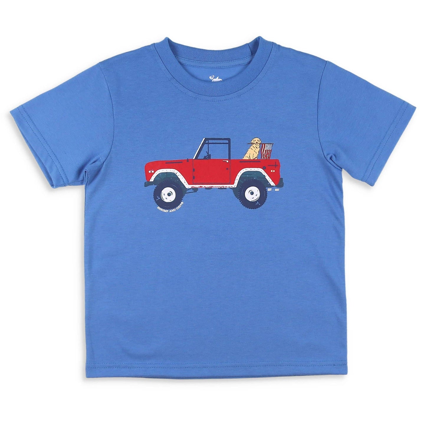 Shrimp and Grits Kids - Patriotic Pup Graphic Tee