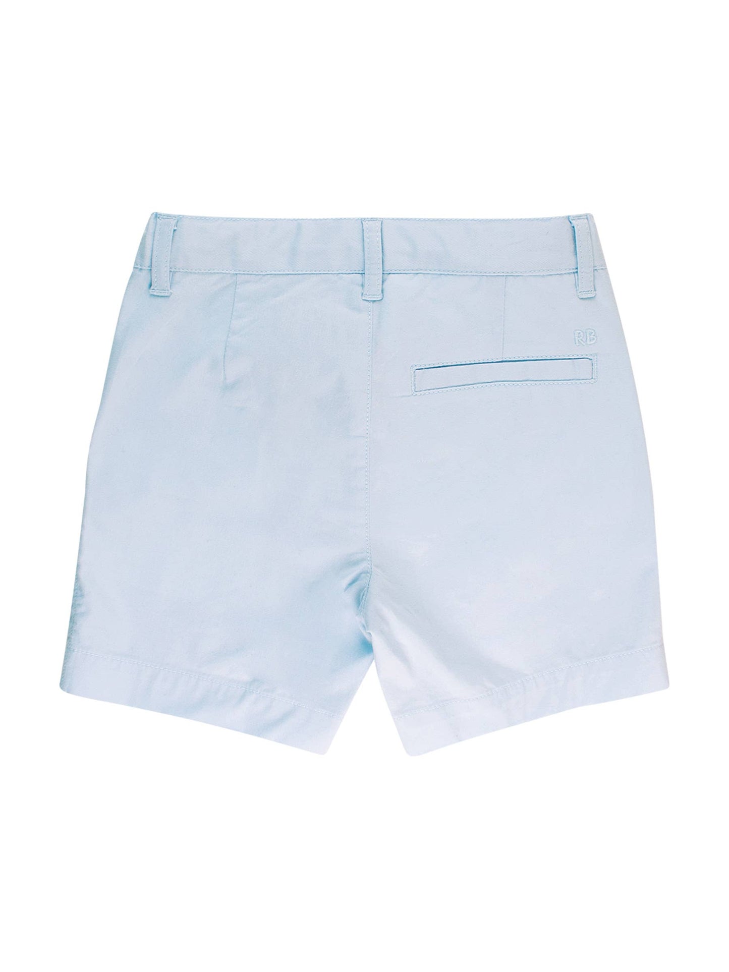 RuffleButts + RuggedButts - Boys Light Blue Stretch Chino Shorts