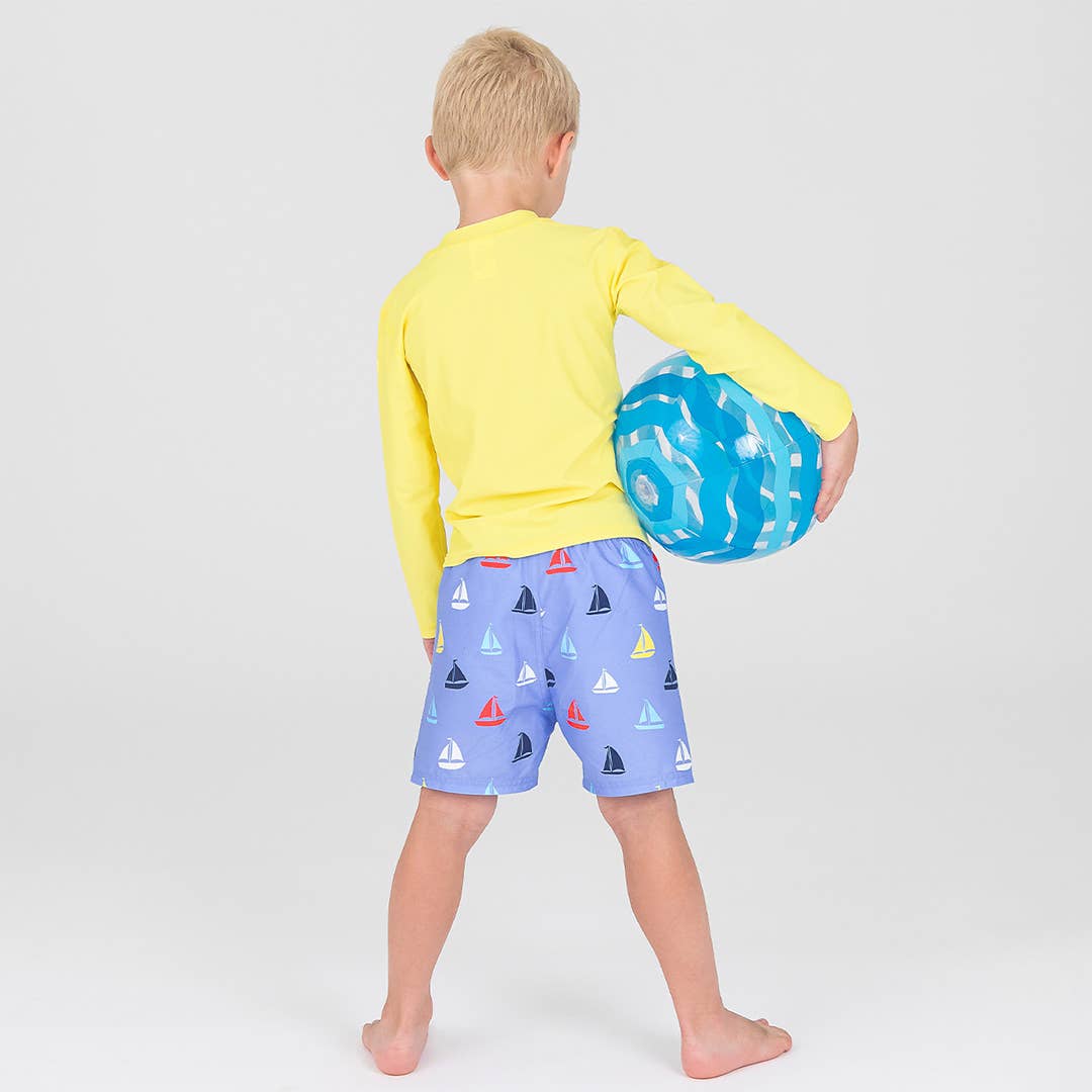 RuffleButts - Down By The Bay Swim Trunks