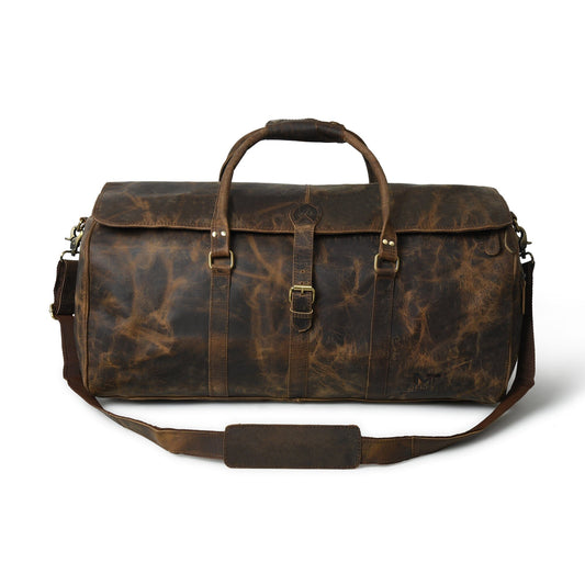 The Bolton Flap Duffel- Dark Brown