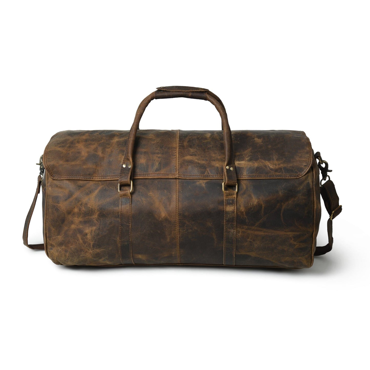 The Bolton Flap Duffel- Dark Brown