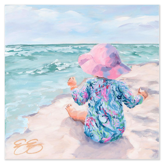 Beach Babies: Lilly lover, a fine art print on paper