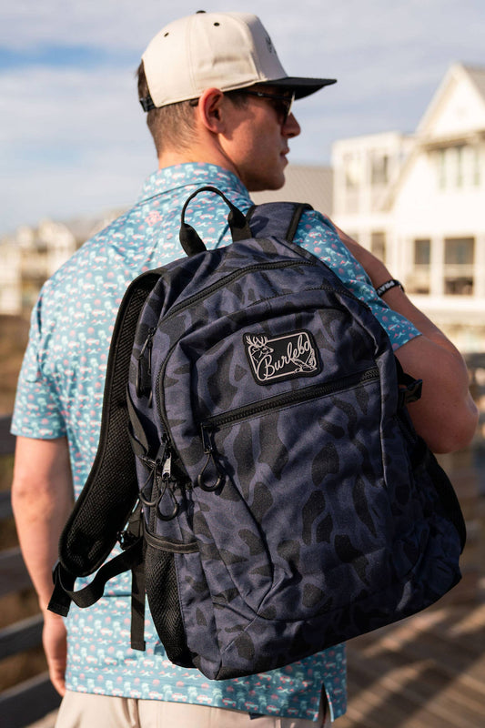 BURLEBO - Backpack - Black Camo