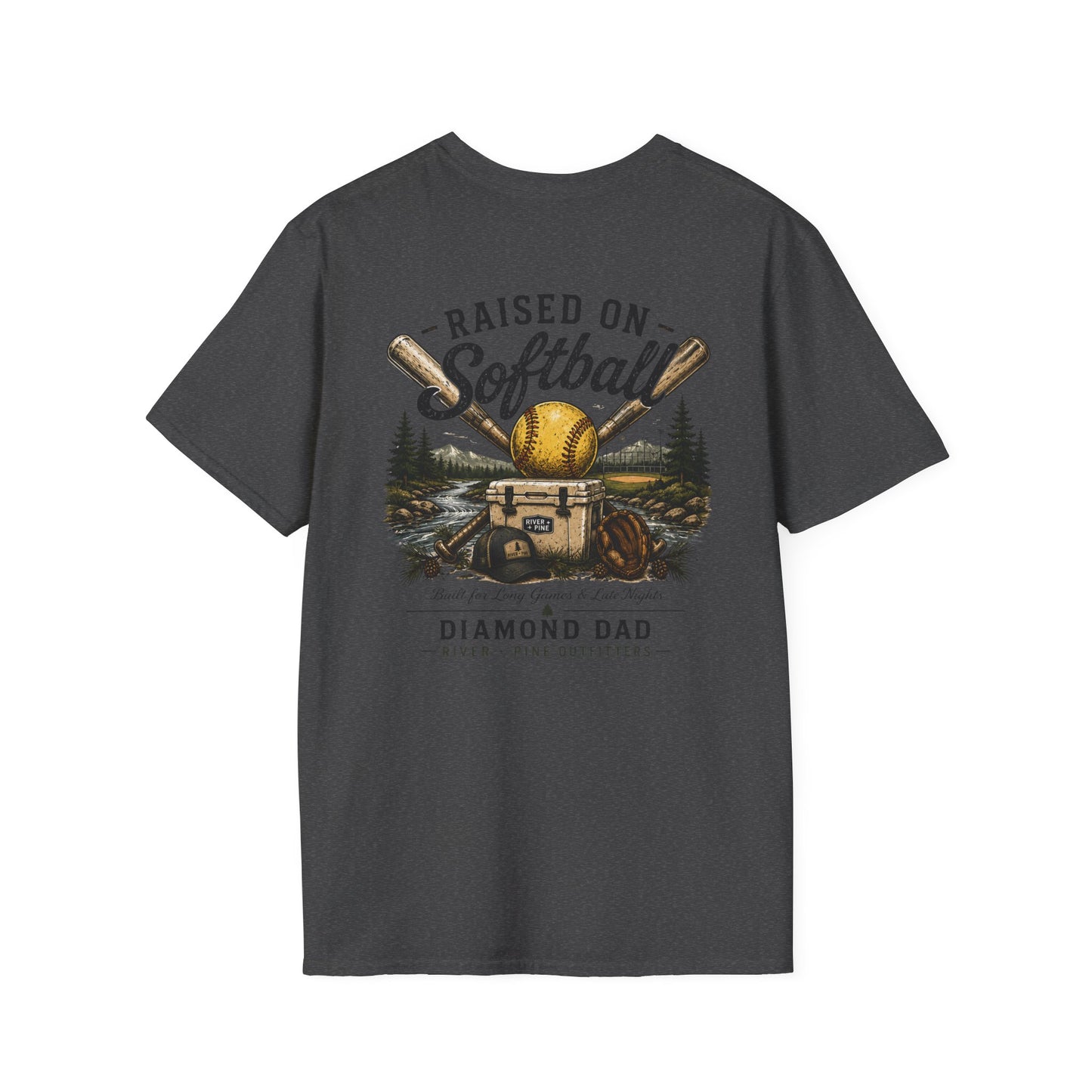 River + Pine - Diamond Dad Tee - Cooler Bats, & Softballs