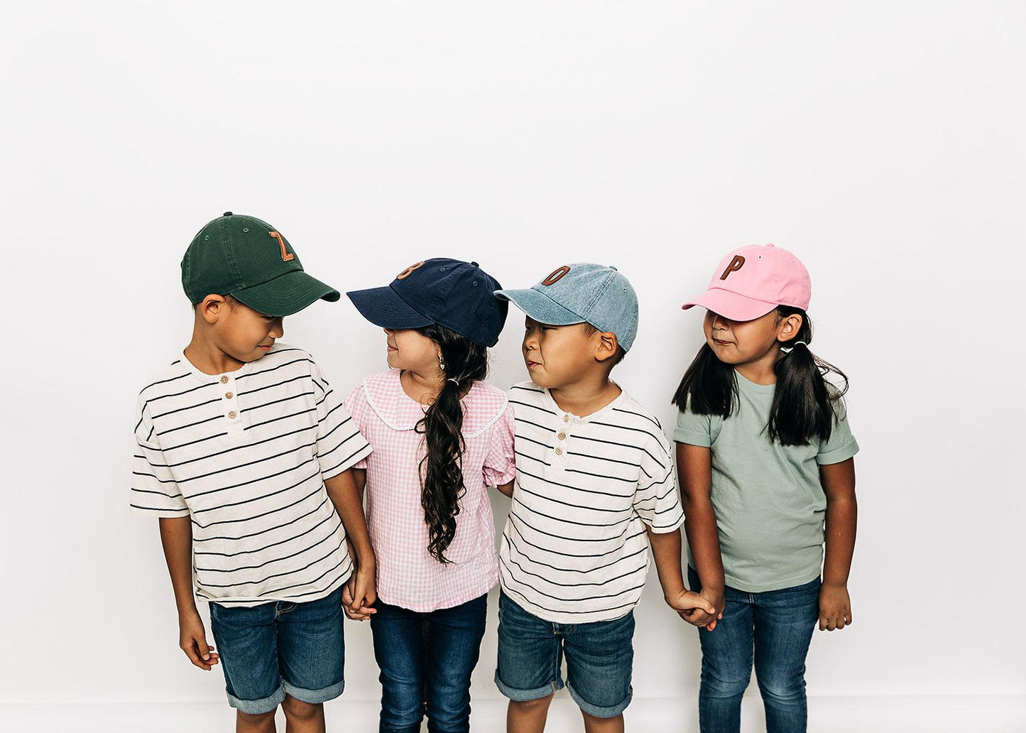 Light Pink Hat + Textured Letter