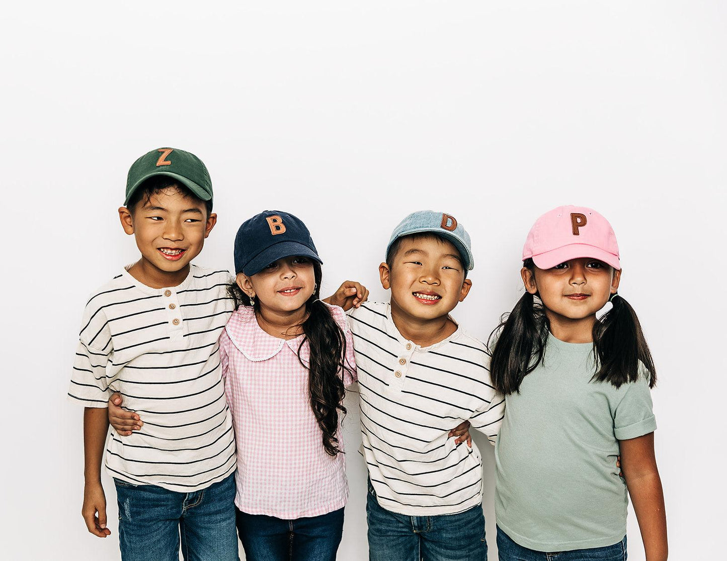 Light Pink Hat + Textured Letter