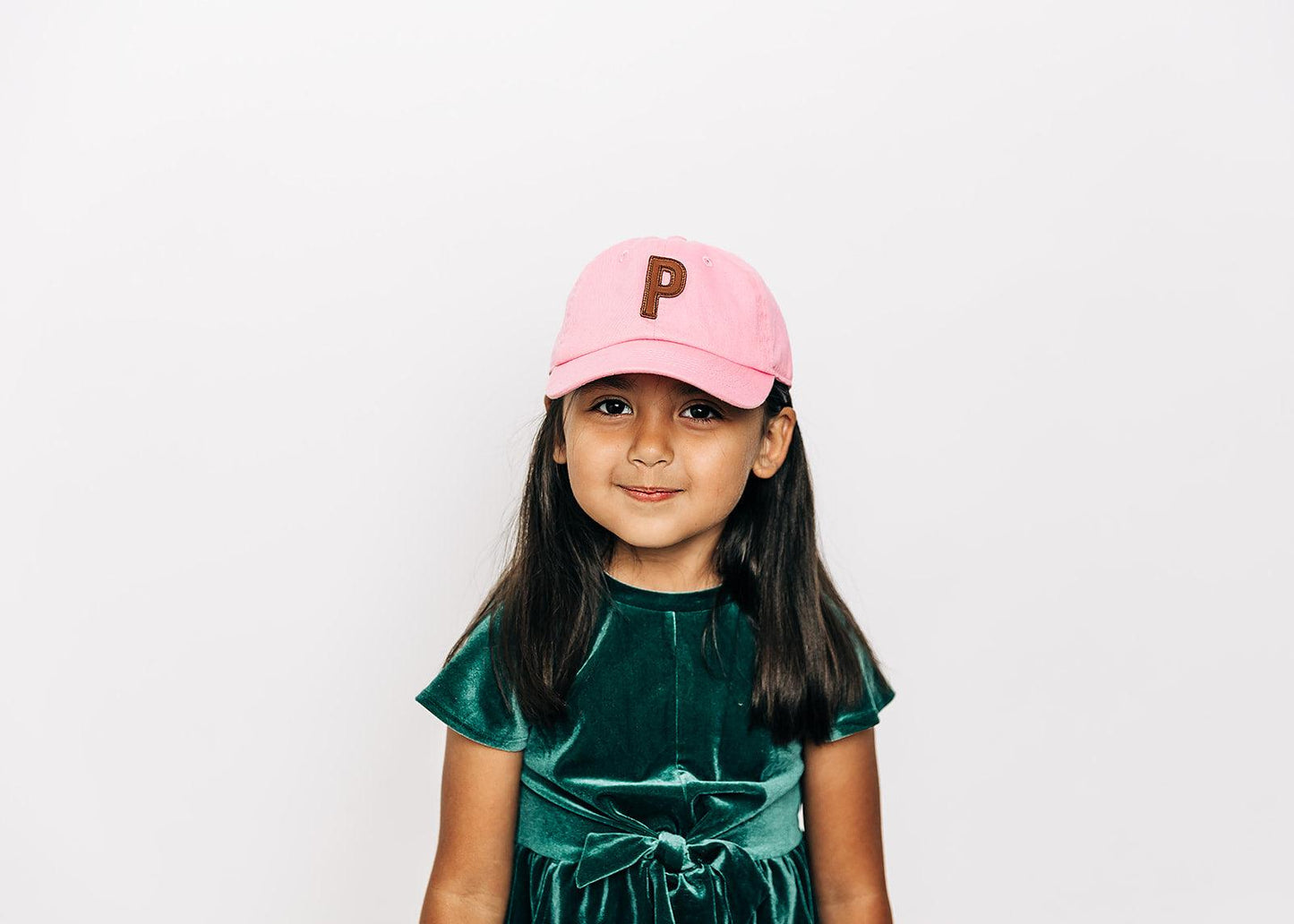 Light Pink Hat + Textured Letter