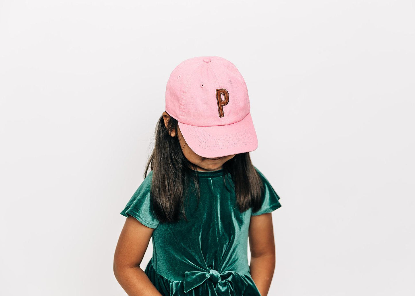 Light Pink Hat + Textured Letter