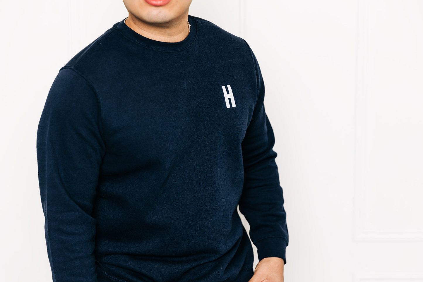 Navy Letter Sweatshirt