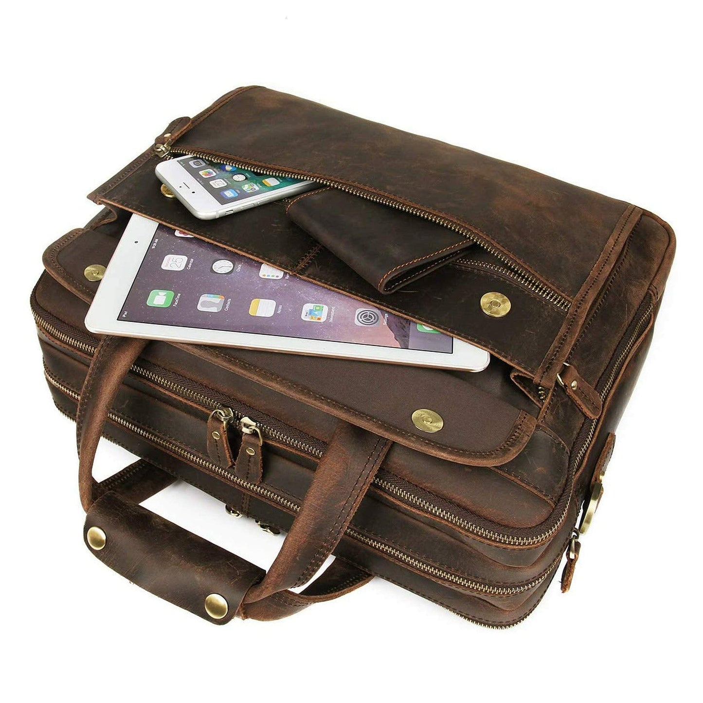 Crazy Horse Leather Briefcase