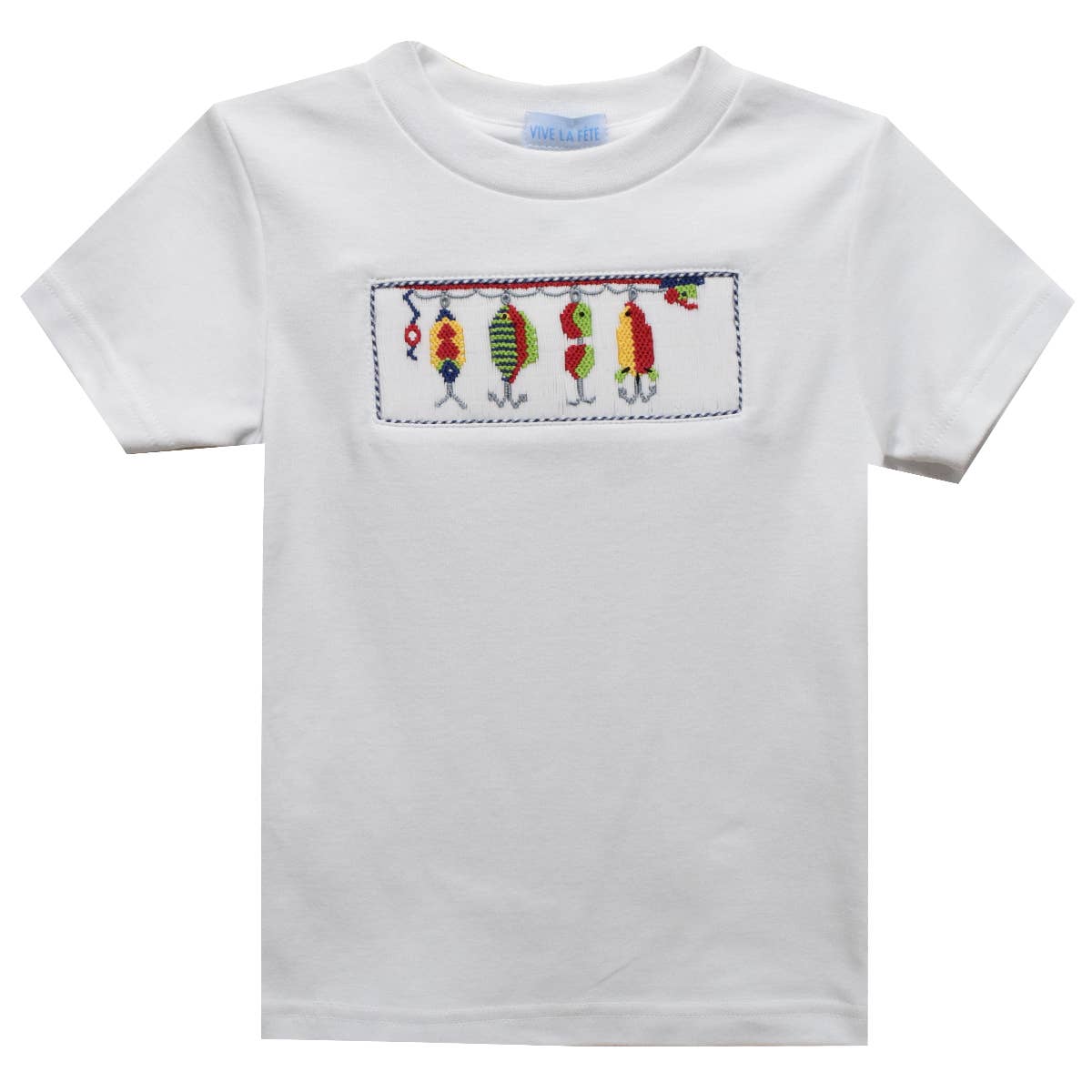 Vive La Fete - Lures Smocked Knit Short Sleeve Boys T-Shirt