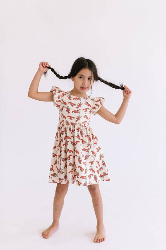 Olivia Dress in Crawfish