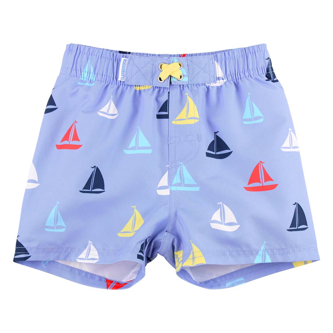 RuffleButts - Down By The Bay Swim Trunks